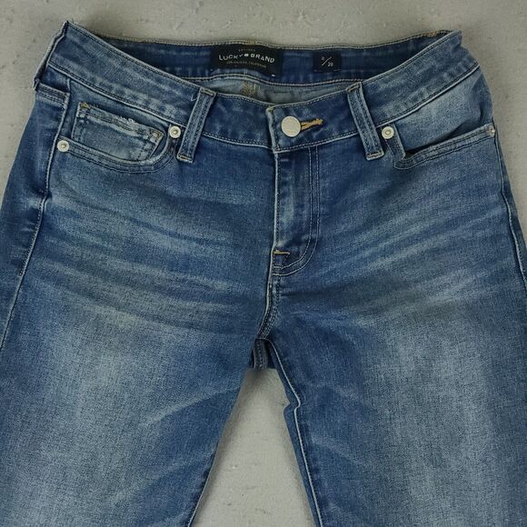 Lucky Brand Lolita Skinny Jeans Womens 2 26 Blue Denim Mid Rise Stretch - Picture 5 of 16